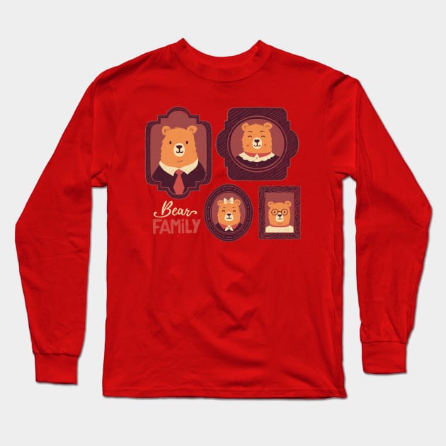 Bear Family Long Sleeve T-Shirt by Tobe_Fonseca